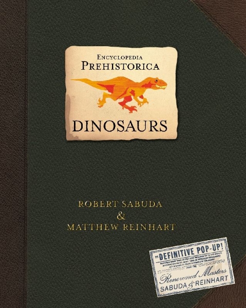 Buchcover und Innenansicht für das Buch: Encyclopedia Prehistorica Dinosaurs