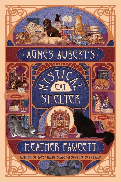 Buchcover und Innenansicht für das Buch: Agnes Aubert's Mystical Cat Shelter