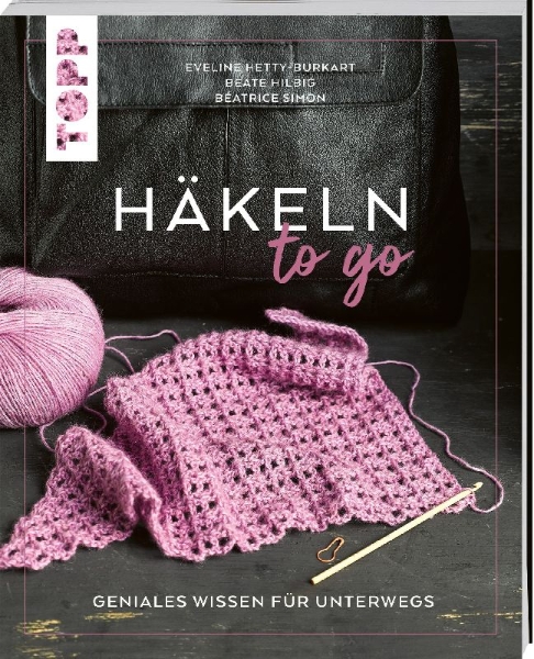 Buchcover und Innenansicht für das Buch: Häkeln to go