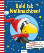 Buchcover und Innenansicht für das Buch: Der kleine Rabe Socke: Bald ist Weihnachten!