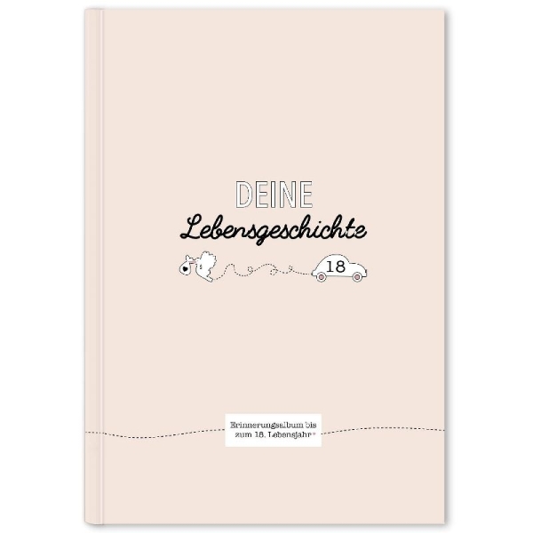 Buchcover und Innenansicht für das Buch: Deine Lebensgeschichte
