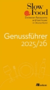 Buchcover und Innenansicht für das Buch: Slow Food Genussführer 2025/26