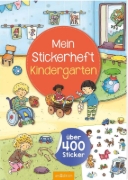 Buchcover und Innenansicht für das Buch: Mein Stickerheft - Kindergarten