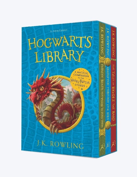 Buchcover und Innenansicht für das Buch: The Hogwarts Library Box Set