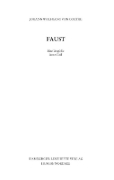 Buchcover und Innenansicht für das Buch: Faust I