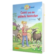 Buchcover und Innenansicht für das Buch: Conni Erzählbände 41: Conni und das geklaute Kaninchen