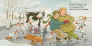Buchcover und Innenansicht für das Buch: Lieselotte feiert Weihnachten 