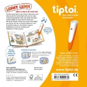 Buchcover und Innenansicht für das Buch: tiptoi® Bildergeschichten über den Umgang mit Gefühlen - Lenny Lamm und die Sache mit der Wut