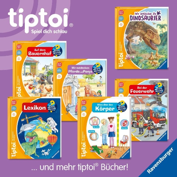 Buchcover und Innenansicht für das Buch: tiptoi® Wieso? Weshalb? Warum? - Lexikon