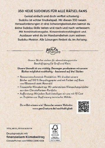 Buchcover und Innenansicht für das Buch: Sudoku Buch