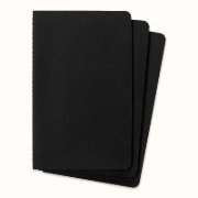 Buchcover und Innenansicht für das Buch: Moleskine Cahier, L/A5, 3er Set, Blanko, Kartoneinband, Schwarz