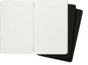 Buchcover und Innenansicht für das Buch: Moleskine Cahier, L/A5, 3er Set, Blanko, Kartoneinband, Schwarz