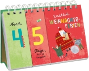 Buchcover und Innenansicht für das Buch: Mein Schulstart- und Ferien-Countdown