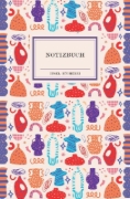 Buchcover und Innenansicht für das Buch: Notizbuch Insel-Bücherei 'Kunterbunte Vasen retro'