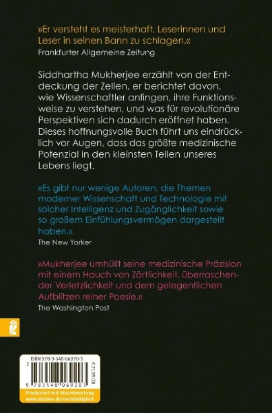 Buchcover und Innenansicht für das Buch: The Song of the Cell