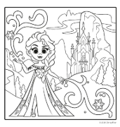 Buchcover und Innenansicht für das Buch: Cozy Coloring Disney - Cuties