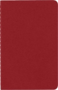 Buchcover und Innenansicht für das Buch: Moleskine Cahier Pocket Ruled Red Cover P. 3er Pack