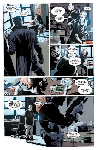 Buchcover und Innenansicht für das Buch: Punisher: In the Blood (2010) #1-#5