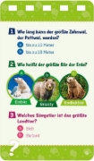 Buchcover und Innenansicht für das Buch: WAS IST WAS Quiz Rekorde der Tierwelt.