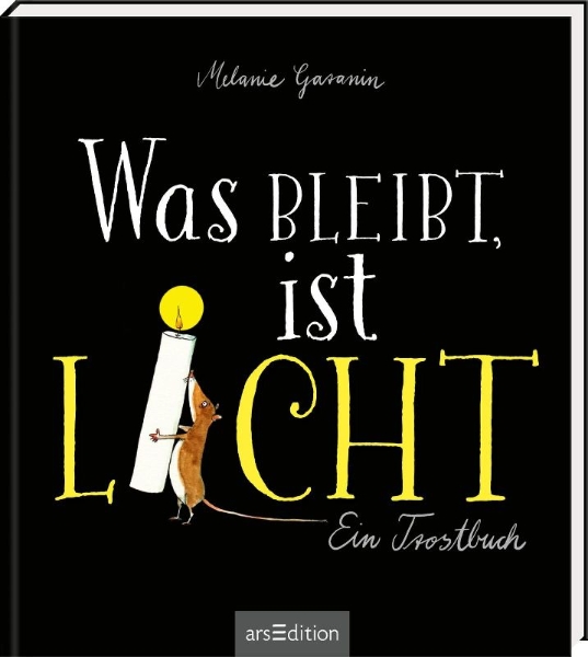 Buchcover und Innenansicht für das Buch: Was bleibt, ist Licht. Mini-Ausgabe