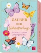 Buchcover und Innenansicht für das Buch: Orakelkarten: Zauber der Schmetterlinge