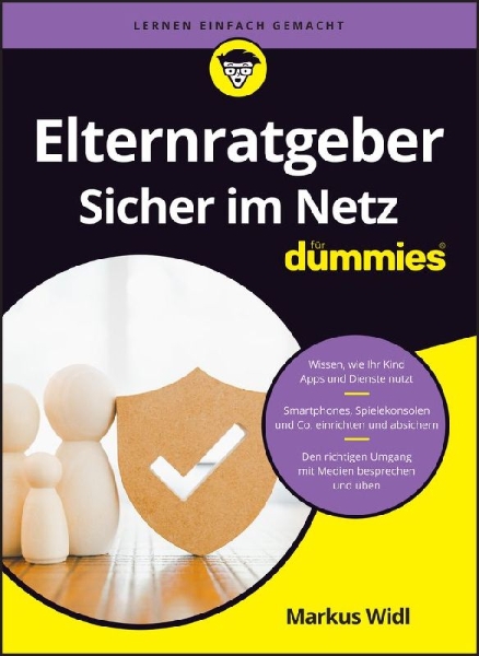 Buchcover und Innenansicht für das Buch: Elternratgeber sicher im Netz für Dummies