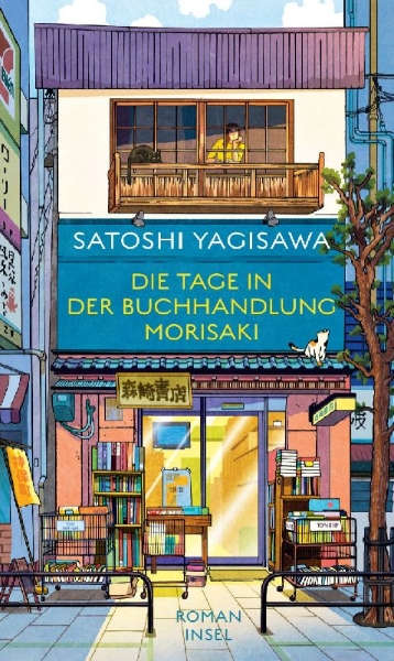 Buchcover und Innenansicht für das Buch: Days at the Morisaki Bookshop