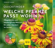 Buchcover und Innenansicht für das Buch: Quickfinder Welche Pflanze passt wohin?