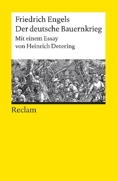 Buchcover und Innenansicht für das Buch: Der deutsche Bauernkrieg. Mit einem Essay von Heinrich Detering