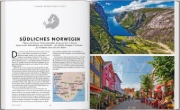 Buchcover und Innenansicht für das Buch: Moto en Europe - Les plus beaux parcours pour prendre la route