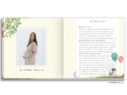 Buchcover und Innenansicht für das Buch: Babyalbum - UNSER ERSTES GEMEINSAMES JAHR (blau)