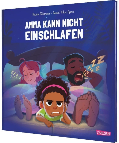 Buchcover und Innenansicht für das Buch: Amma kann nicht einschlafen
