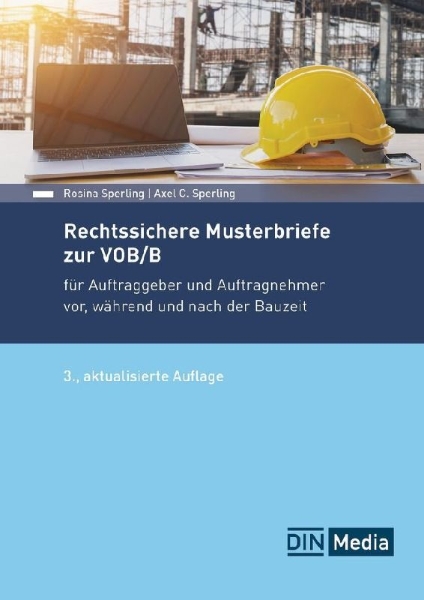 Buchcover und Innenansicht für das Buch: Rechtssichere Musterbriefe zur VOB/B