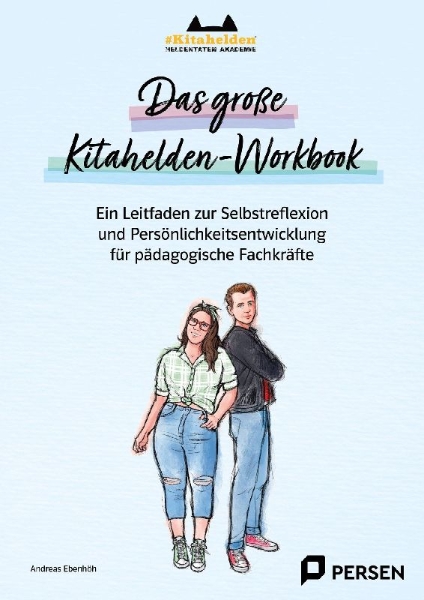 Buchcover und Innenansicht für das Buch: Das große Kitahelden-Workbook