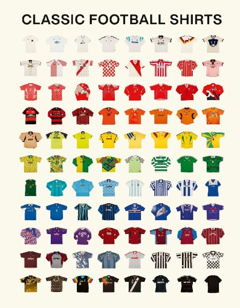 Buchcover und Innenansicht für das Buch: Classic Football Shirts
