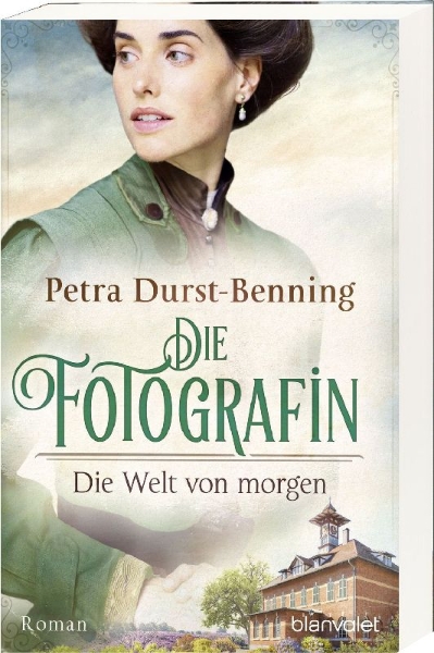 Buchcover und Innenansicht für das Buch: Die Fotografin - Die Welt von morgen