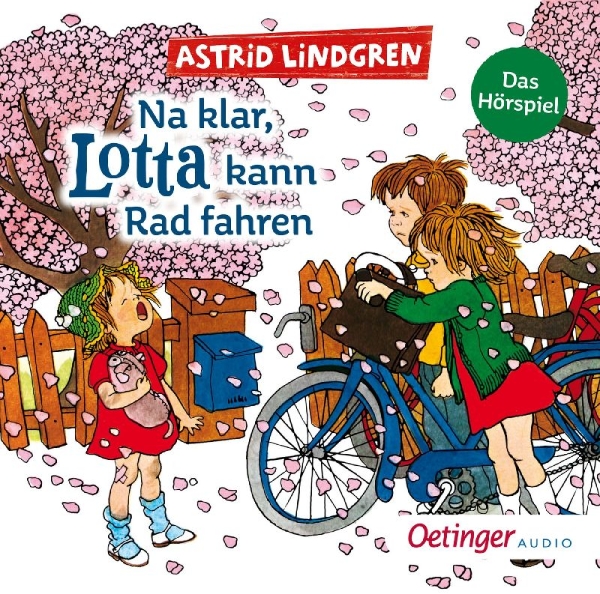 Buchcover und Innenansicht für das Buch: Visst kan Lotta cykla