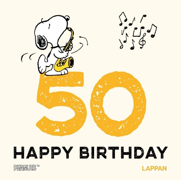 Buchcover und Innenansicht für das Buch: Peanuts Geschenkbuch: Happy Birthday zum 50. Geburtstag