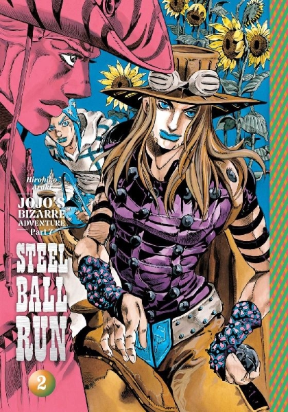 Buchcover und Innenansicht für das Buch: Jojo's Bizarre Adventure: Part 7--Steel Ball Run, Vol. 2