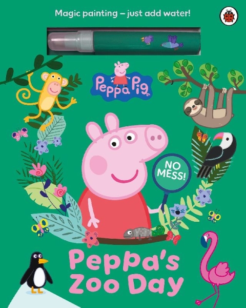 Buchcover und Innenansicht für das Buch: Peppa Pig: Peppa's Zoo Day