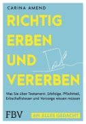 Buchcover und Innenansicht für das Buch: Richtig erben und vererben