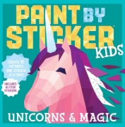 Buchcover und Innenansicht für das Buch: Paint by Sticker Kids: Unicorns & Magic
