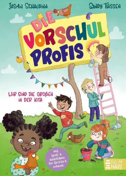Buchcover und Innenansicht für das Buch: Die Vorschulprofis: Wir sind die Großen in der Kita