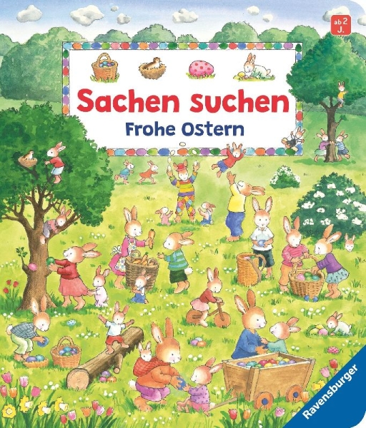 Buchcover und Innenansicht für das Buch: Sachen suchen: Frohe Ostern