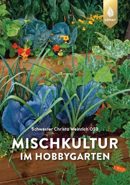 Buchcover und Innenansicht für das Buch: Mischkultur im Hobbygarten
