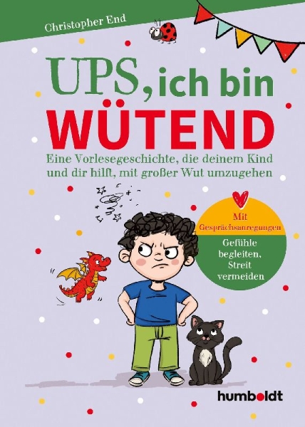 Buchcover und Innenansicht für das Buch: Ups, ich bin wütend