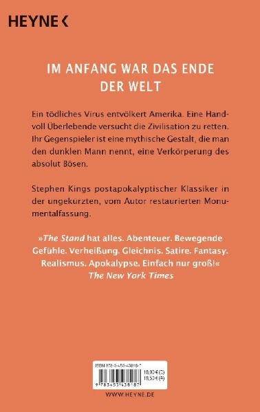 Buchcover und Innenansicht für das Buch: The Stand