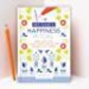 Buchcover und Innenansicht für das Buch: Happiness Tagebuch | Dein tägliches Ritual für mehr Glück und Dankbarkeit | 3 Minuten für Achtsamkeit mit Ritualen für morgens und abends | Glückstagebuch | daily journal