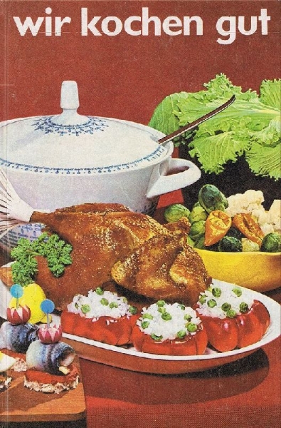 Buchcover und Innenansicht für das Buch: Wir kochen gut