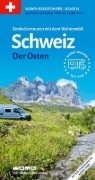 Buchcover und Innenansicht für das Buch: Entdeckertouren mit dem Wohnmobil Schweiz Der Osten